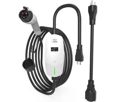 EVDANCE Level 1 EV Charger (110V/240V, 6-16A Adjustable, 25FT Cable)