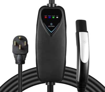 Lectron Level 2 Tesla Charger - 240V, 40 Amp, NEMA 14-50 Plug, 16 ft Extension Cord