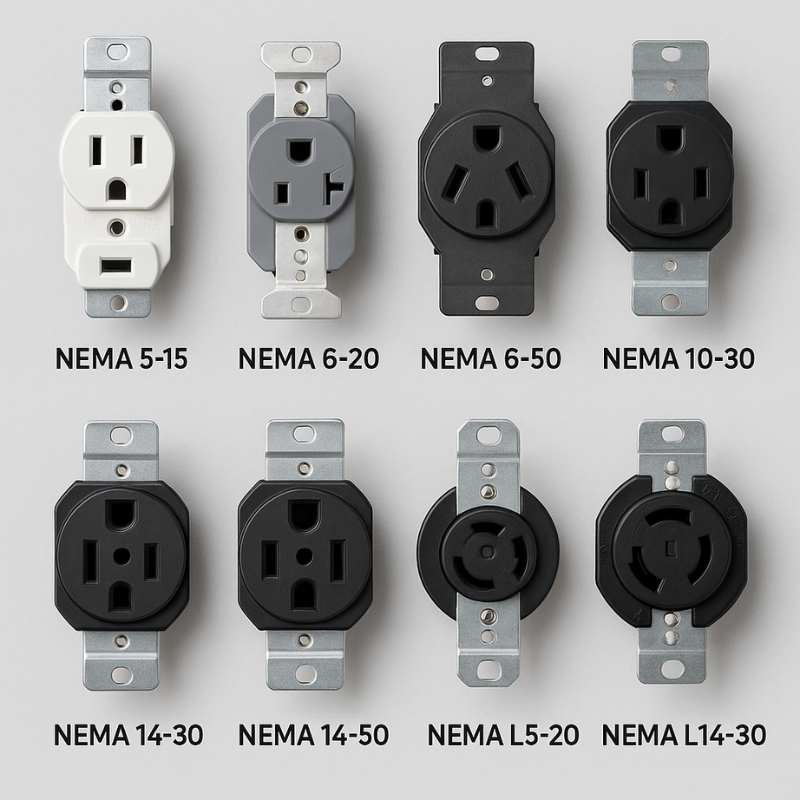 NEMA Outlet Types Explained (With Diagrams) - EV Charging Outlets